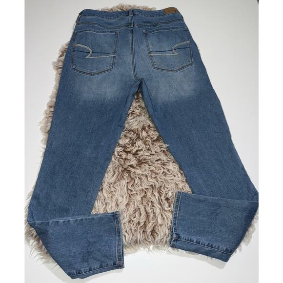 American Eagle women’s super stretch hi rise jegging blue jeans - Picture 13 of 13